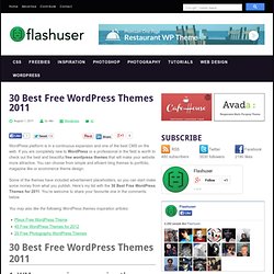 30 Best Free Wordpress Themes 2011