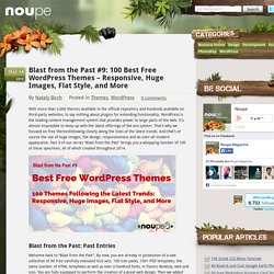 100 Best Free WordPress Themes - Huge Images, Flat Style, More