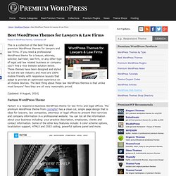 Best WordPress Themes for Lawyers & Law Firms