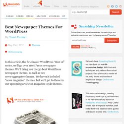 Best WordPress Themes for Online Newspapers