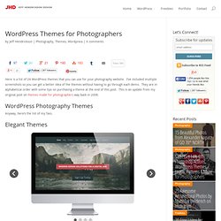 Wordpress Themes For Photographers
