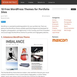 10 Free WordPress Themes for Portfolio Sites