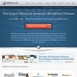 Top WordPress Themes - Over 500 Premium WordPress Templates