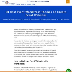 20 Best Event WordPress Themes To Create and manage event websites