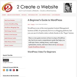 Create a WordPress Blog - Free Tutorial