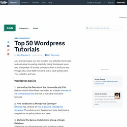 Top 50 Wordpress Tutorials - NETTUTS