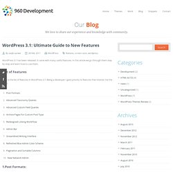 WordPress 3.1: Ultimate Guide to New Features
