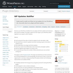 WP Updates Notifier