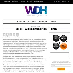 33 Best Wordpress Wedding Themes