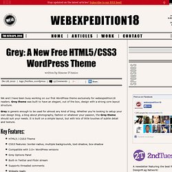 Grey: A New Free HTML5/CSS3 WordPress Theme