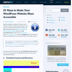 25 Ways to Make Your WordPress Website More Accessible