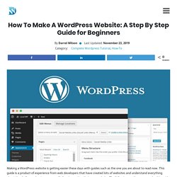 How To Make A WordPress Website: A Step By Step Guide for Beginners