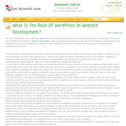 What Is The Role Of WordPress In Website Development? blog by Nanncy linde