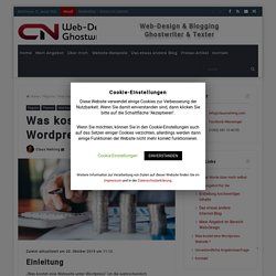 Was kostet eine Wordpress-Website ? – CN Content, Websites & Blog