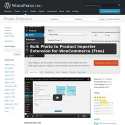 Bulk Photo to Product Importer Extension for WooCommerce (Free)