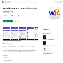 WordReference.com dictionaries - Apps on Google Play