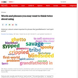 Words and phrases you may want to think twice about using