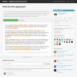 Work-for-Hire Agreement