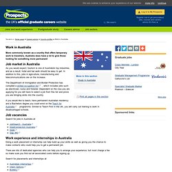 Australia: Job market