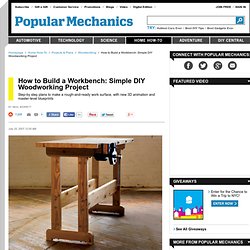 How to Build a Workbench: Simple DIY Woodworking Project