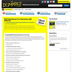 NLP Workbook For Dummies Cheat Sheet (UK Edition)