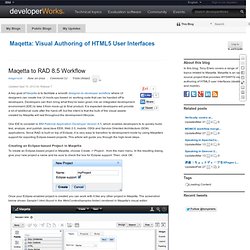 Maqetta to RAD 8.5 Workflow (Maqetta: Visual Authoring of HTML5 User Interfaces)
