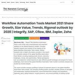 Workflow Automation Tools Market 2021 Share Growth, Size Value, Trends, Rigonal outlook by 2028