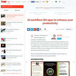 10 workflow apps to enhance your productivity