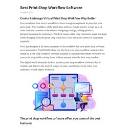 Best Print Shop Workflow Software – Telegraph