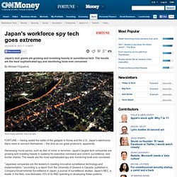 Japan's workforce spy tech goes extreme