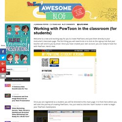 Working with PowToon in the classroom (for students) by PowToon!