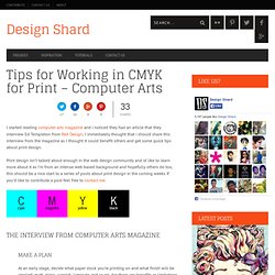Tips for Working in CMYK for Print – Computer Arts