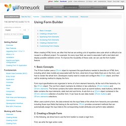Working with Forms: Using Form Builder