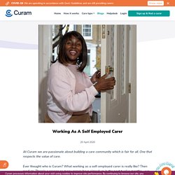 Working As A Self Employed Carer