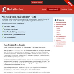 Working with JavaScript in Rails — Ruby on Rails Guides