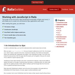 Working with JavaScript in Rails