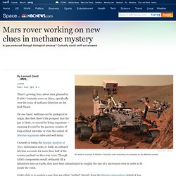 Mars rover working on methane mystery - Technology & science - Space - Space.com