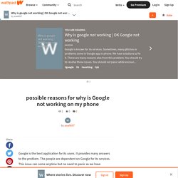 OK Google not working - possible reasons for why is Google not working on my phone