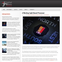 A Working Light-Based Processor ~ Digital News Arena
