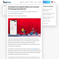 Working of Lime App like Model. Learn Scooter Sharing App Development