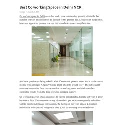Best Co working Space in Delhi NCR – Telegraph
