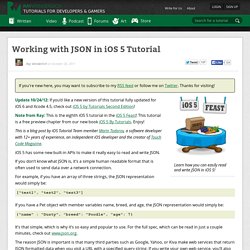 Working with JSON in iOS 5 Tutorial - Ray Wenderlich
