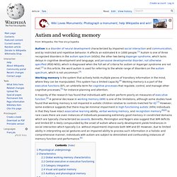 Autism and working memory