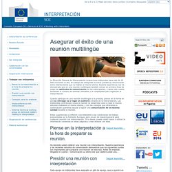 Consejos de la UE para trabajar con intérpretes