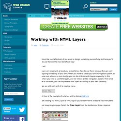 Working with HTML Layers