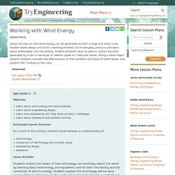 Working with Wind Energy