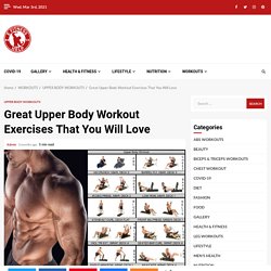 9 Upper Body Workout Exercise for Fitness Freaks