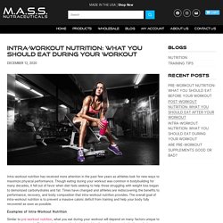 Intra-Workout Nutrition: What should you eat during your workout?