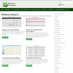 Workout Sheets Template  