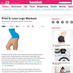 Lean Legs Workout